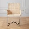 Silla En Mimbre Wicker Dining Armchair