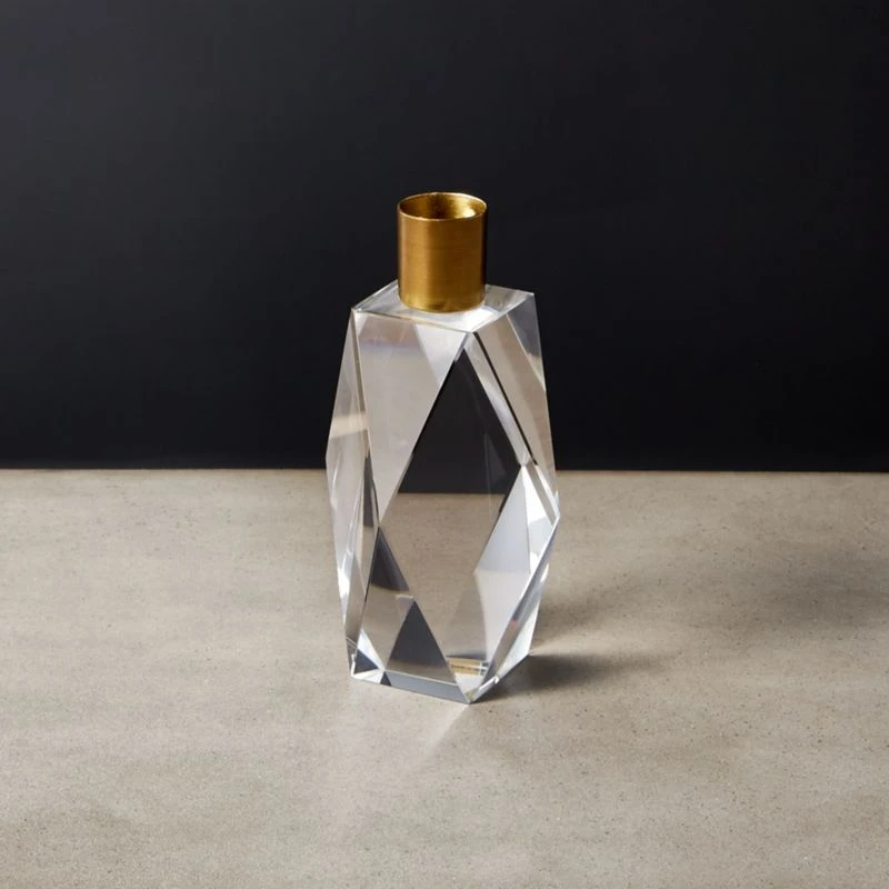 Cosette Crystal Taper Candle Holder Small 1 Cosette Crystal Taper Candle Holder Small