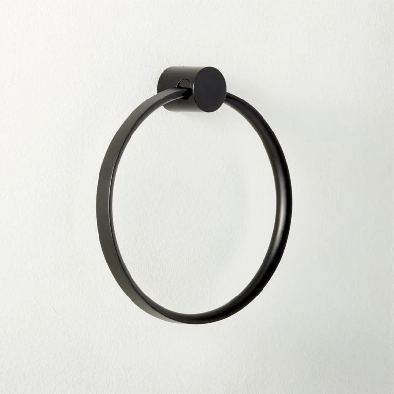 Damon Black Towel Ring 1 Damon Black Towel Ring