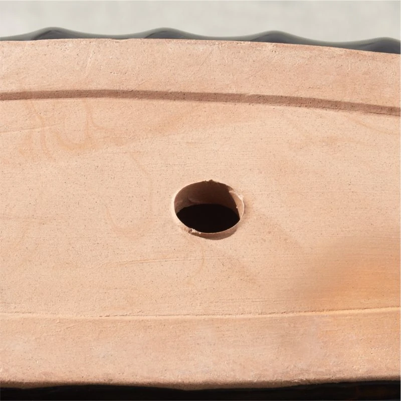 Demos Black Terracotta Outdoor Planter Small 5 Demos Black Terracotta Outdoor Planter Small - Image 5