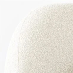 Diana White Boucle Queen Bed -Cb2 DianaQueenBedAVSSS21