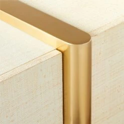 Dorset Lacquered White Linen Credenza -Cb2 DorsetLinenCredenzaAVSSS21