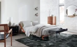 Dottie Neutral Matelasse Shams 7 Dottie Neutral Matelasse Shams -Cb2 DrommenAcaciaWoodQueenBedJL19 2