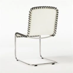 Enzo Natural Sunbrella Outdoor Armless Sling Chair -Cb2 EnzoNaturalArmlessSlngChair3QBSSS21