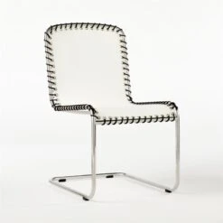 Enzo Natural Sunbrella Outdoor Armless Sling Chair -Cb2 EnzoNaturalArmlessSlngChair3QSSS21