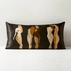Five Muses Throw Pillow With Down-Alternative Insert 23"x11"