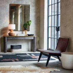 Luna Braided Two-Toned Storage Basket -Cb2 FloatShagreenConsoleTableJL19 1