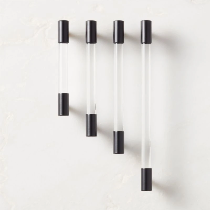 Flynn Crystal And Black Handle 4" 2 Flynn Crystal And Black Handle 4" - Image 2