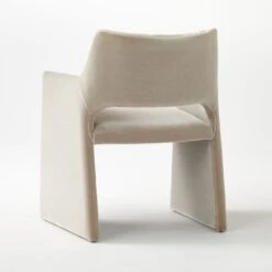 Foley Faux Mohair Grey Dining Armchair -Cb2 FoleyFxMhrGryDnngChair3QBSSF20