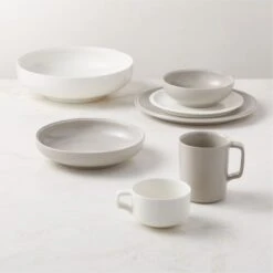 Frette Off-White Serving Bowl -Cb2 FretteCollectionFHS23