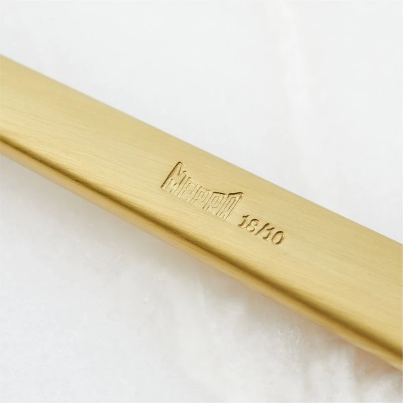 Galileo 5-Piece Brushed Gold Flatware Set 3 Galileo 5-Piece Brushed Gold Flatware Set - Image 3