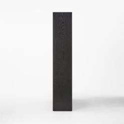 Genova Black Ebonized Oak Bookcase -Cb2 GenovaEbdOakPrstBkCsSDSSF22