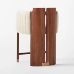 Half Moon Ivory Velvet Counter Stool 13 Half Moon Ivory Velvet Counter Stool -Cb2 HalfMoonCounterStool3QBSSS22