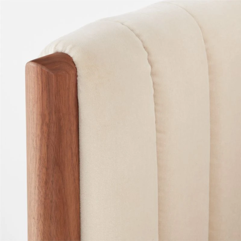 Half Moon Ivory Velvet Counter Stool 6 Half Moon Ivory Velvet Counter Stool - Image 6