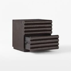 Hark Hi-Gloss Oak Wood 2-Drawer File Cabinet -Cb2 HarkLcqrdWdFileCabinet3QAVSSS22