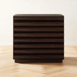 Hark Hi-Gloss Oak Wood 2-Drawer File Cabinet