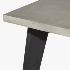 Harper Black Dining Table With Concrete Top -Cb2 HarperBlkNCncrtDiningTblAVF19