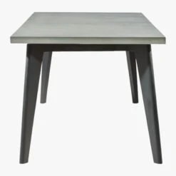 Harper Black Dining Table With Concrete Top -Cb2 HarperBlkNCncrtDiningTblSDF19