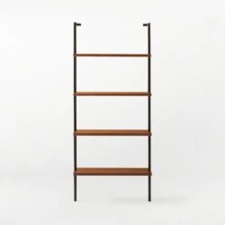 Helix Walnut Wood Wall Mount Bookshelf 70'' 8 Helix Walnut Wood Wall Mount Bookshelf 70'' -Cb2 Helix70inWalnutBookcaseSOSSS21