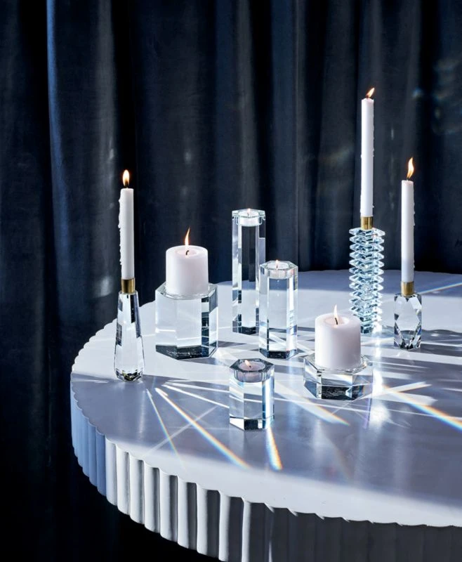 Cosette Crystal Taper Candle Holder Small 4 Cosette Crystal Taper Candle Holder Small - Image 4