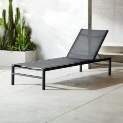 New Arrival 19 Idle Black Outdoor Sun Lounger