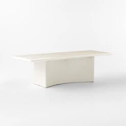 Irie Rectangular White Concrete Dining Table -Cb2 IrieDiningTable3QSSF23