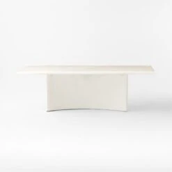 Irie Rectangular White Concrete Dining Table -Cb2 IrieDiningTableSOSSF23