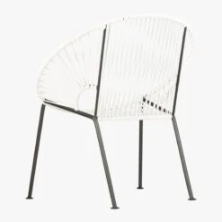 Ixtapa White Outdoor Lounge Chair -Cb2 IxtapaLoungeChairWhite3QBS17