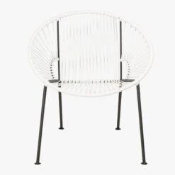 Ixtapa White Outdoor Lounge Chair -Cb2 IxtapaLoungeChairWhiteSOS17