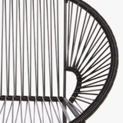 Ixtapa Black Outdoor Loveseat -Cb2 IxtapaLoveseatBlackAVS20