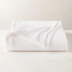 Jasper Organic Cotton Full/Queen Blanket White