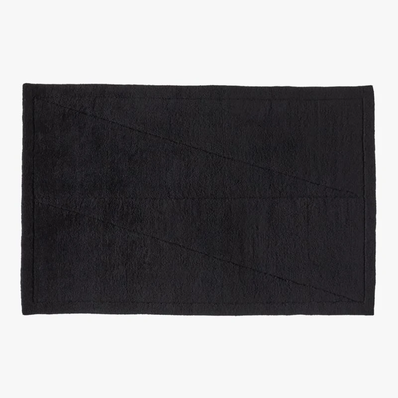 Kayamb Hand-Knotted Black New Zealand Wool Area Rug 5'x8' 1 Kayamb Hand-Knotted Black New Zealand Wool Area Rug 5'x8'