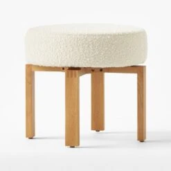 Humboldt Stool Bloce Cream -Cb2 LFMTOHumboldtStoolFabric3QSSS22