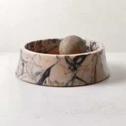 La Paloma Decorative Marble Bowl -Cb2 LaPalomaMarbleBowlAV3SHS23
