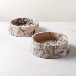 La Paloma Decorative Marble Bowl -Cb2 LaPalomaMarbleBowlAV4SHS23