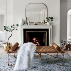 Mod Large Clear Acrylic Locker Trunk -Cb2 LaStrizzaSaddleLeatherBenchOC20 1x1 1