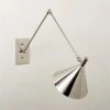 Leda Polished Nickel Articulating Wall Sconce