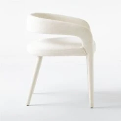 Lisette White Dining Armchair -Cb2 LisetteWtUphlstrdDnngChrSDSSS21