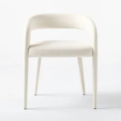 Lisette White Dining Armchair -Cb2 LisetteWtUphlstrdDnngChrSSS21