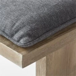 Lupine Teak Outdoor Dining Bench With Sunbrella ® Cushion -Cb2 LupineDiningBenchAVSSS22