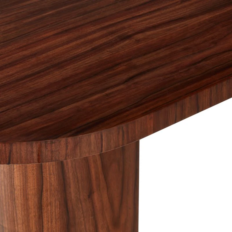 Marisa High-Gloss Walnut Wood Desk 60'' 7 Marisa High-Gloss Walnut Wood Desk 60'' - Image 7