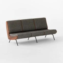 Meda Grey Wool Armless Sofa 8 Meda Grey Wool Armless Sofa -Cb2 MedaGreyWoolSofa3QSSF22