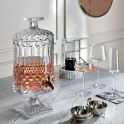 Vicky Double Serving Bowl -Cb2 MellieGlassBeverageDispenserMR21 1