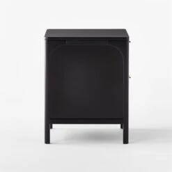 Miri 2-Drawer Black Cane Nightstand -Cb2 MiriNightstandSDSSF21