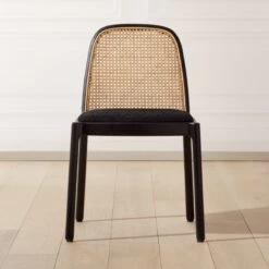 Nadia Black Cane Chair Set Of 4