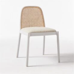 Nadia White Cane Chair Set Of 4 14 Nadia White Cane Chair Set Of 4 -Cb2 NadiaWhiteCaneChair3QF20