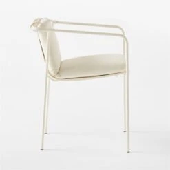 Navene Ivory Outdoor Dining Armchair Set Of 4 13 Navene Ivory Outdoor Dining Armchair Set Of 4 -Cb2 NaveneIvyDiningChairSDSSS23