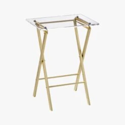 Novo Acrylic Folding Table -Cb2 NovoAcrylicFoldTableF13