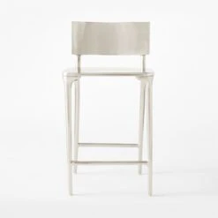 Oro Polished Silver Counter Stool 10 Oro Polished Silver Counter Stool -Cb2 OroPlshdSlvrCounterStoolSOSSS22 1