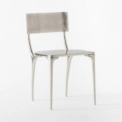 Oro Polished Silver Dining Chair -Cb2 OroPlshdSlvrDiningChair3QSSS22 1